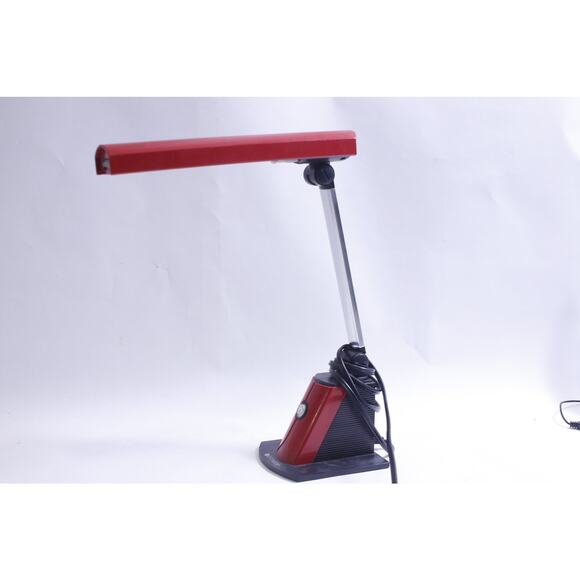 Vintage, Gooseneck, Desk Organizer, Ott-Lite Red Memphis Style Lamp - Picture 2 of 6